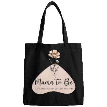 Discover Mama to Be flower line art for new mom Bags