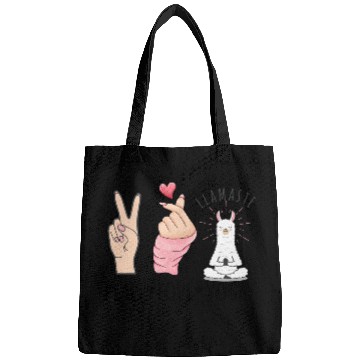 Discover peace love yoga Bags