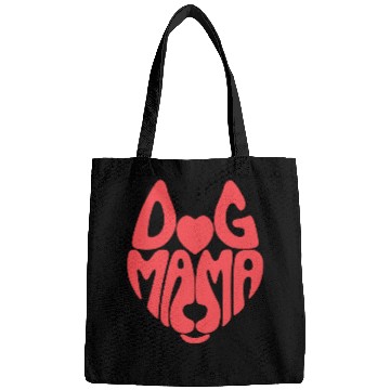 Discover Dog Mama print Bags