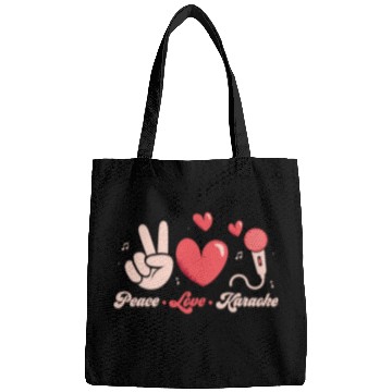 Discover Peace Love Karaoke Singing Singer Bags