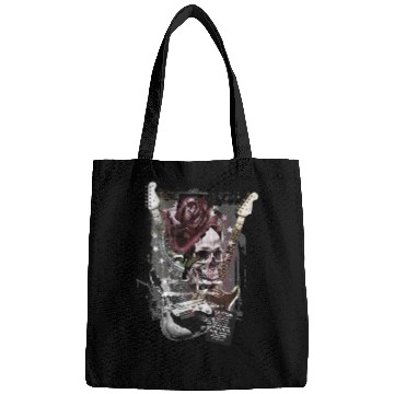 Discover Red Rose Skull Guitars Bags