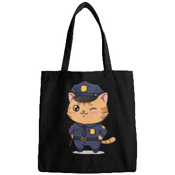 Discover Paw-sitive Law Enforcement – Funny Cat Cop Bags