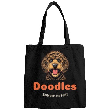 Discover Embrace The Fluff Doodles Dogs Labradoodle Golden Bags