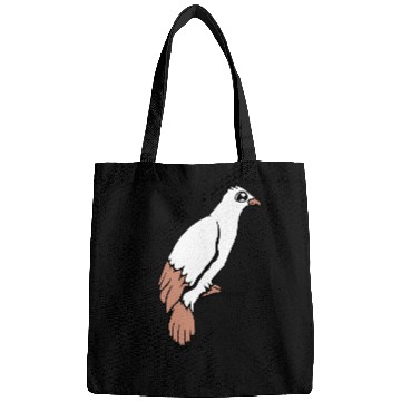 Discover Bird raven dove sitting cable hawk eagle birdie Bags
