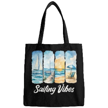 Discover Sailing Vibes - Feel the Ocean Bags