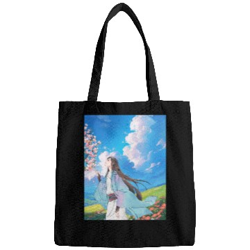 Discover Serene Blossom Anime Aesthetic Bags