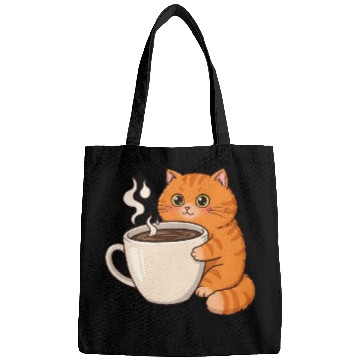 Discover I Love Cat, Coffee & Maybe You Bags