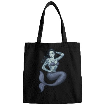 Discover Old School Clasic Tattooed Mermaid Pinup Bags