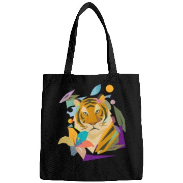 Discover Tiger with Flower – Powerful Nature Motif Bags