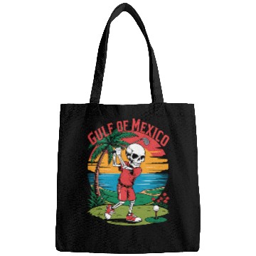 Discover Tropical Skeleton Golf Funny Parody Design Bags