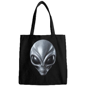 Discover Real Grey Alien Extraterrestrial Face Bags