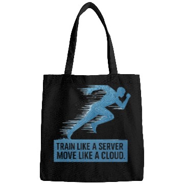 Discover Train Like A Server TransparentFixed Bags
