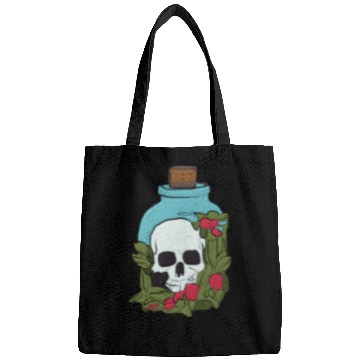 Discover Garden Skull in a Jar Aesthetic Bags