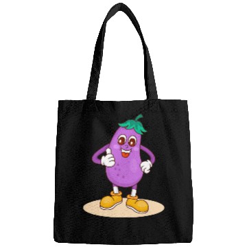 Discover Animated Eggplant Character Design Bags