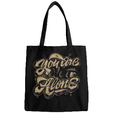 Discover Not Alone Graffiti Bags