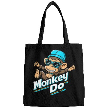 Discover Cool Monkey Do – Fun Cartoon Streetwear Design Bags