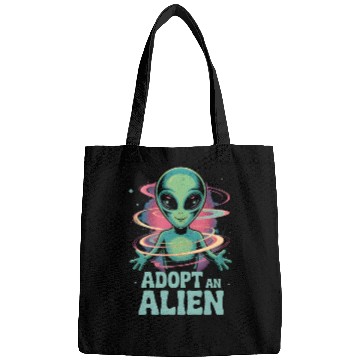 Discover Adopt An Alien Funny Alien Lover Gifts Bags