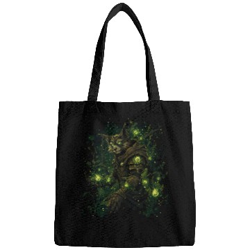 Discover Natural Magician Wolf In Bright Forest Magic Bags