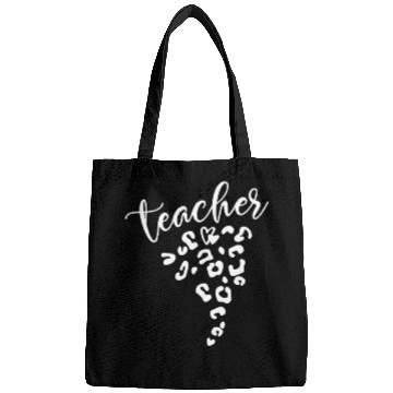 Discover Teacher Leopard Heart Design for Educators Bags