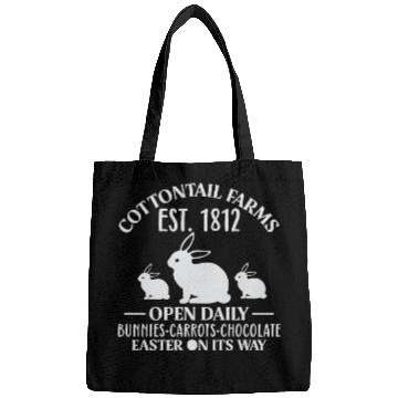 Discover Cottontail Farm Est 1812 Open Daily Bunnies Easter Bags