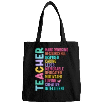 Discover TEACHER APPRECIATION Colourful Inspirational Words Bags