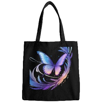 Discover Spectrum Wings – Abstract Floral Butterfly Design Bags
