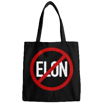 Discover Anti Elon Musk Bumper Fascist prohibition sign Bags