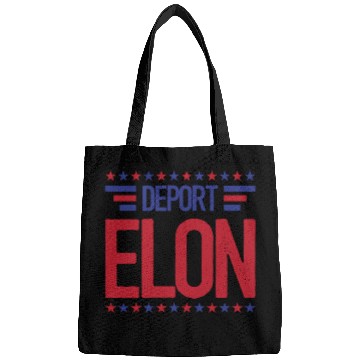 Discover Deport Elon Musk Bumper Anti Fascist Bags