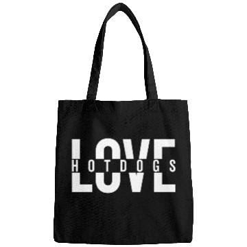 Discover Love Hotdogs Fast Food Statement Bags