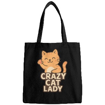 Discover Crazy Cat Lady – Cute Cat Lover Design Bags