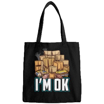 Discover I'm Ok Postal Worker Design Bags