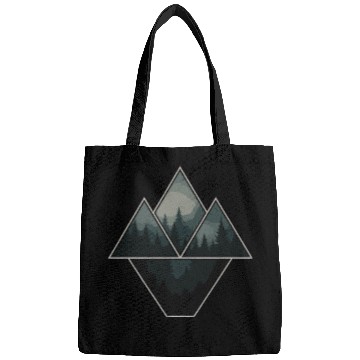 Discover Geometric Forest Mountains Bags