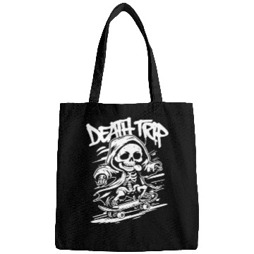 Discover Skeleton Skateboard Gothic Punk Street Art Bags