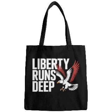 Discover Bold Liberty Runs Deep Eagle Bags