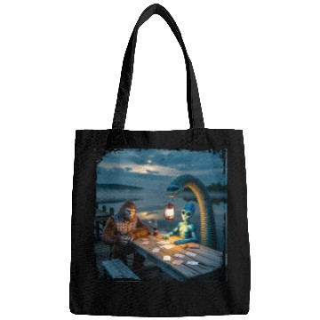 Discover Cryptid Poker Night on Loch Ness - Bigfoot, Bags