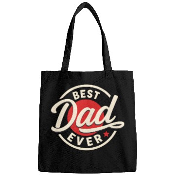 Discover Best Dad Ever Vintage Style Father's Day Design Bags