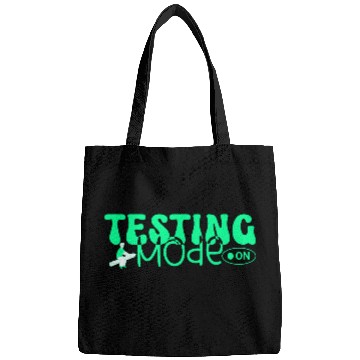 Discover Testing mode on testing day motivational teacher Bags