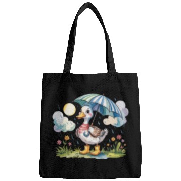 Discover Rainy Day Duck Design Bags