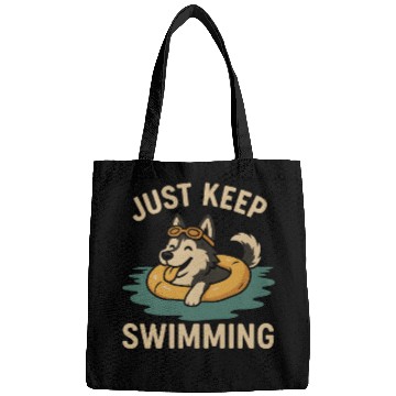 Discover Just Keep Swimming – Husky Summer Vibes Bags