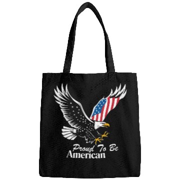 Discover Proud To Be American Eagle Flag Bags