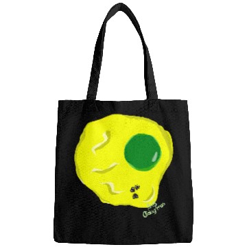 Discover Yellow and green fried egg and flies Bags