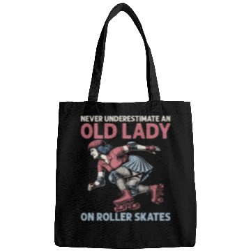 Discover Never Underestimate An Old Lady Skating Roller Der Bags