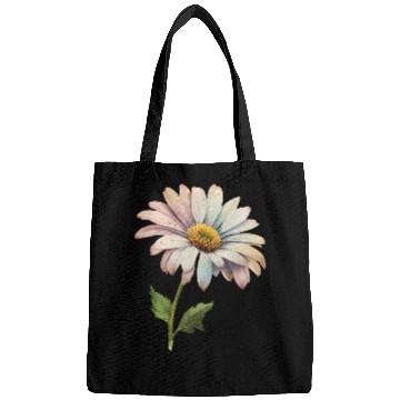 Discover Retro Daisy Flower Aesthetic Bags