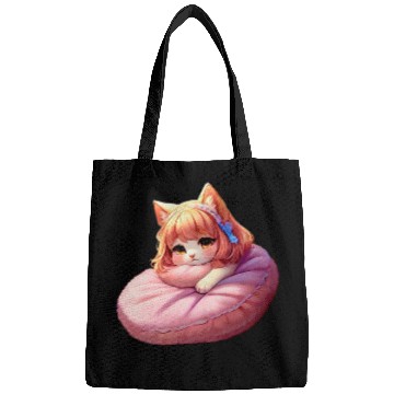 Discover Neko Snoozing Under Sakura Bags
