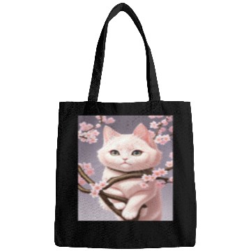 Discover Whimsy Blossom Cat Bags