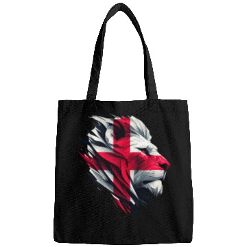 Discover Patriotic Lion Face St George's Flag Bags