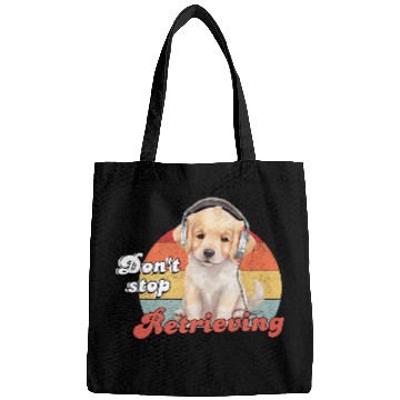 Discover Don't Stop Retrieving, Funny Golden Retriever Dog Bags