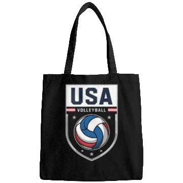 Discover USA Volleyball Emblem Design Bags