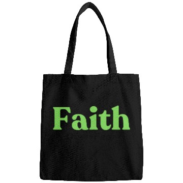 Discover Faith over fear Green Bags