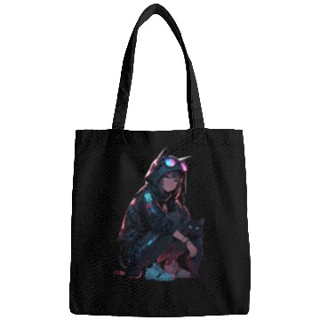 Discover Cyberpunk Catgirl Bags